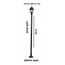 200 cm ekonomik bahçe aydınlatma direği